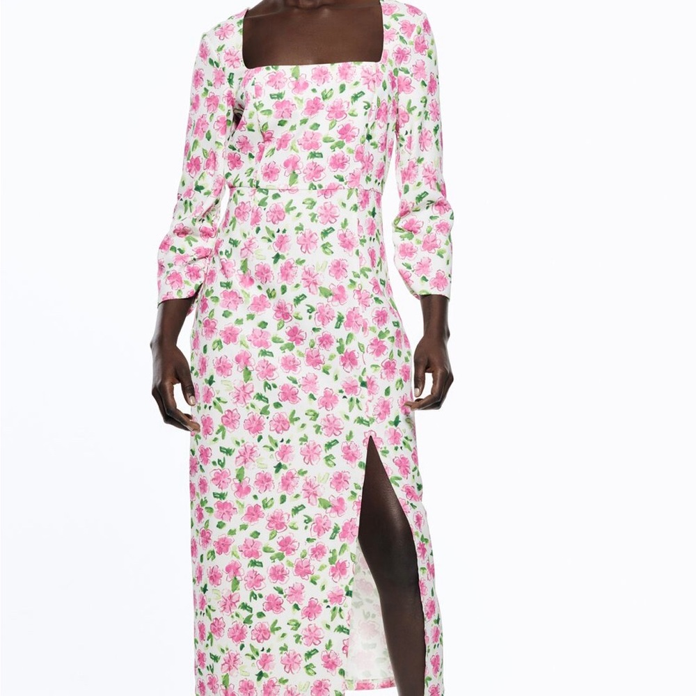 Zara floral dress